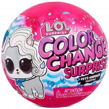 L.O.L. Surprise! Color Change Pets – Zwierzątko z 6 Niespodziankami LOL